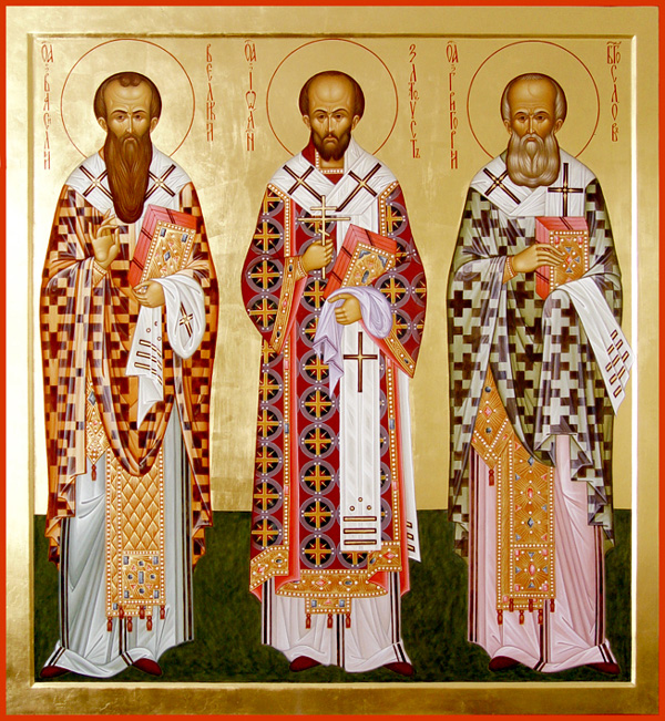 ДЕНЕСКА Е СВ. ТРИ СВЕТИТЕЛИ: Трите столба на христијанската црква – се слават Василиј Велики, Григориј Богослов и Јован Златоуст