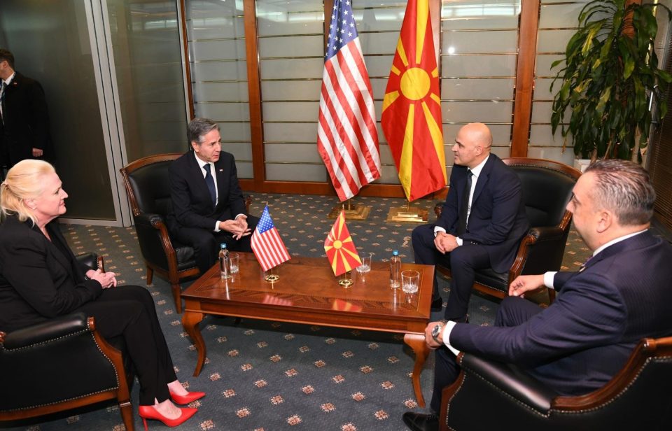 КОВАЧЕВСКИ-БЛИНКЕН: Македонија и САД негуваат силно стратешко партнерство