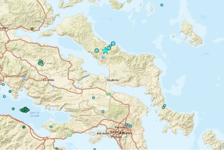 ЗЕМЈОТРЕС ВО ГРЦИЈА: Потрес со јачина од 5,2 степени според Рихтер на островот Евија, нема повредени или материјална штета