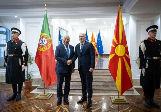 КОСТА: Се сретнав со премиерот Ковачевски во Скопје каде му порачав дека Португалија ќе продолжи да ја поддржува РСМ во ЕУ