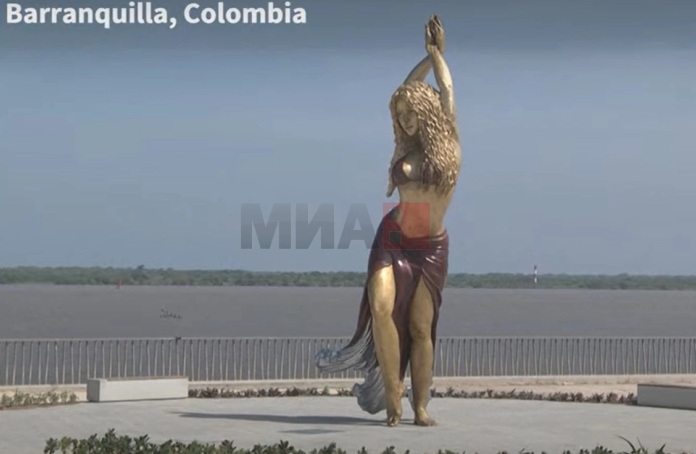 ПЕЈАЧКАТА ДОБИ СПОМЕНИК: Шакира доби споменик висок 6,5 метри во нејзиниот роден град Баранкиља во Колумбија