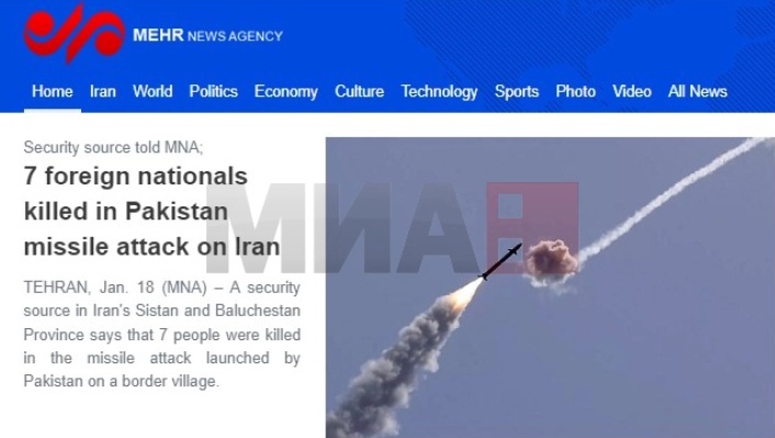 ПАКИСТАН РАКЕТИРА ВО ИРАН: Авиони нападнаа наводни засолништа на сепаратисти, по иранскиот удар врз исламисти