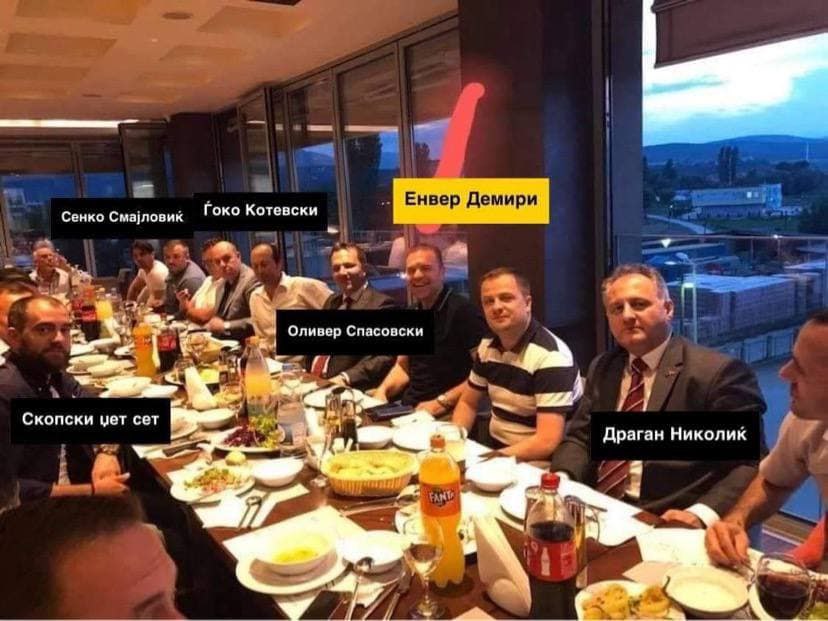 ВМРО-ДПМНЕ: Слики со Пендаровски, Џафери и Спасовски со мафијашите и дојава да бидат засолнети 10-тината од нарко картелот Грчец?