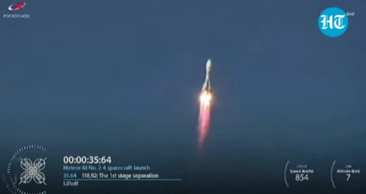 ИРАНСКИ САТЕЛИТ ОД РУСКИ КОСМОДРОМ: Сателитот Парс 1 е лансиран на руска ракета Сојуз од космодромот Восточни