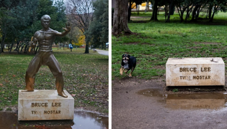 Исчезна статуата на Брус Ли во Мостар