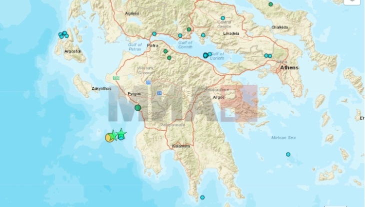 Земјотрес во Грција со јачина од 5,7 степени