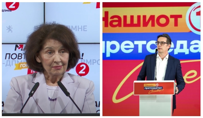 ДУЕЛ НА СИЛЈАНОВСКА И ПЕНДАРОВСКИ: Вечерва на ТВ 21 предизборно соочување на кандидатите за претседател