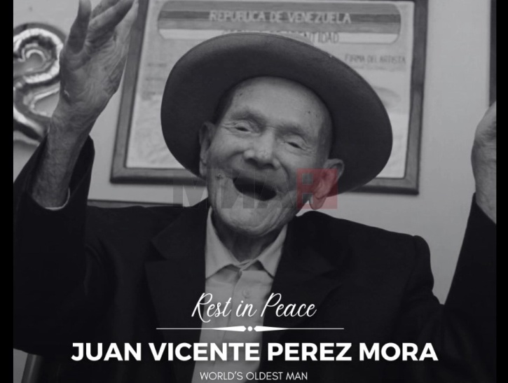ПОЧИНА НАЈСТАРИОТ ЧОВЕК ВО СВЕТОТ: 115- годишниот Хуан Висенте од Венецуела има 11 деца, 41 внук, 18 правнуци и 12 чукунвнуци