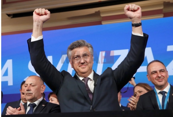 ПАРЛАМЕНТАРНИ ИЗБОРИ ВО ХРВАТСКА: Победа на десницата, ХДЗ на Пленковиќ освои 60, а СДП на Грбин 42 мандата во Саборот