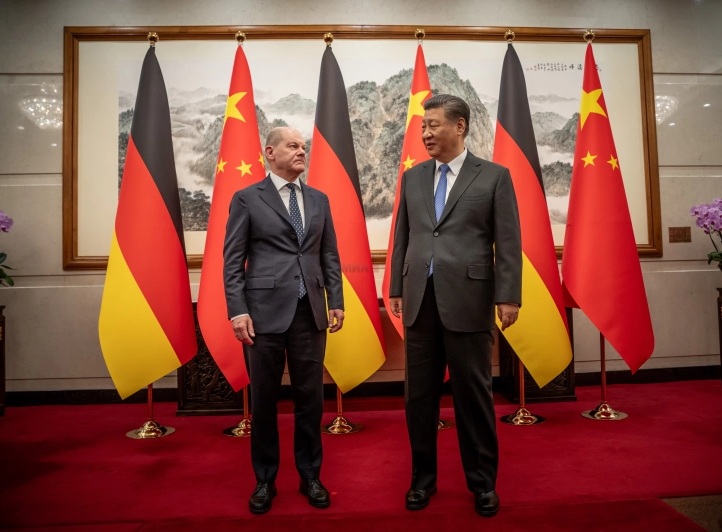 ШОЛЦ СО СИ ЏИНПИНГ: Односите на Германија и Кина ќе продолжат цврсто да се развиваат и покрај разликите меѓу двете земји
