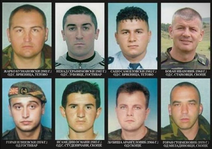 НА ДЕНЕШЕН ДЕН: Слава им на 8-те македонски полицајци кои загинаа во терористичкиот напад во кумановско Диво Насеље