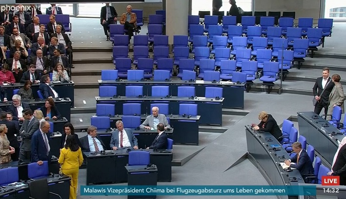 Бојкотиран говорот на Зеленски во германскиот парламент