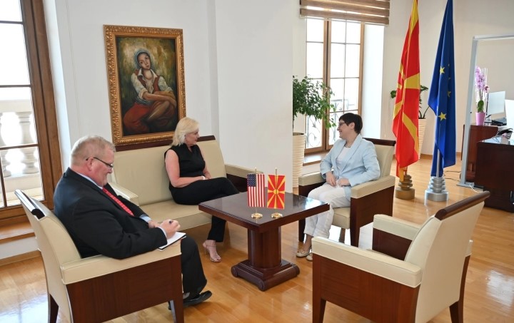 ДИМИТРИЕСКА КОЧОСКА – АГЕЛЕР: Засилена соработка со САД во спроведување на реформите во Македонија