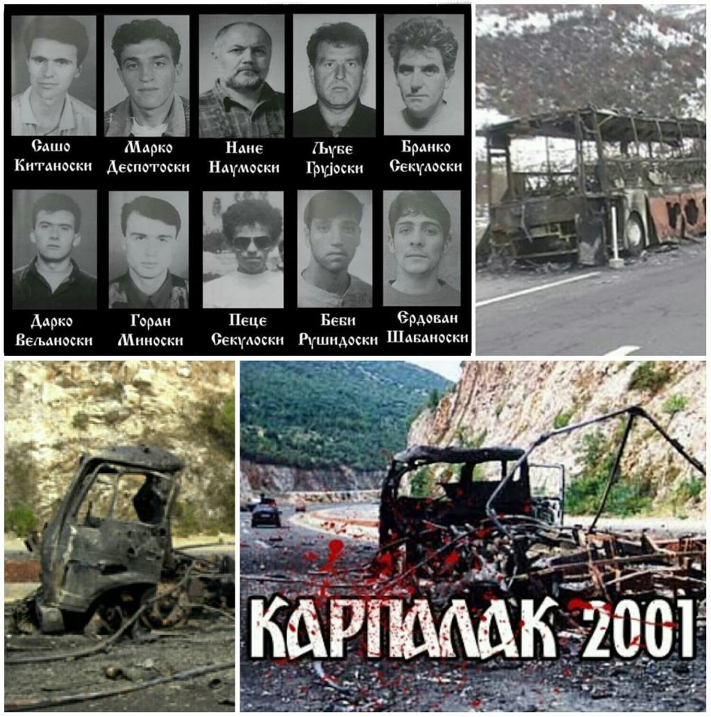 НА ДЕНЕШЕН ДЕН: Подмолно, од заседа, албанските терористи убија 10 македонски бранители кај Карпалак на автопатот кон Тетово