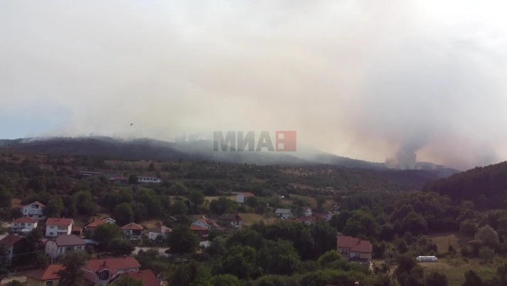 СОВЛАДАН ОГНОТ КАЈ ПЕХЧЕВО: Локализиран е пожарот кој завчера избувна над Негрево и два дена беше закана да се прошири кон градот