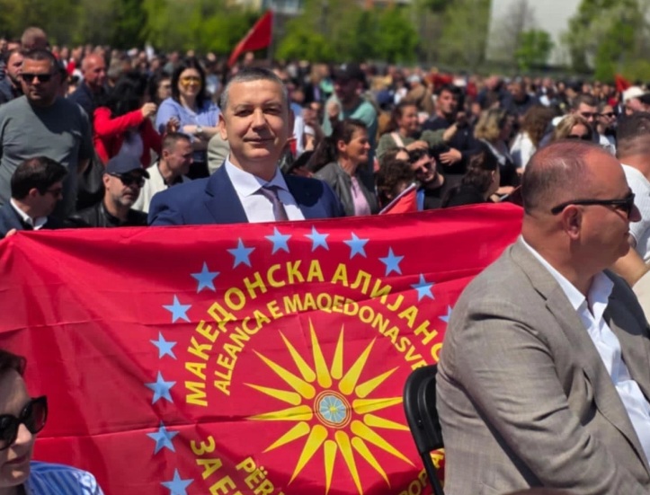 ИЗБОРИ ВО АЛБАНИЈА: На митингот во Тирана МАЕИ со Стерјовски достоинствено ја претстави кандидатурата за пратеник на Македонците