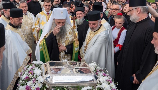Во пресрет на Спасовден, раката на најзначајниот светец и патрон на Србија, Свети Сава, донесена во Белград