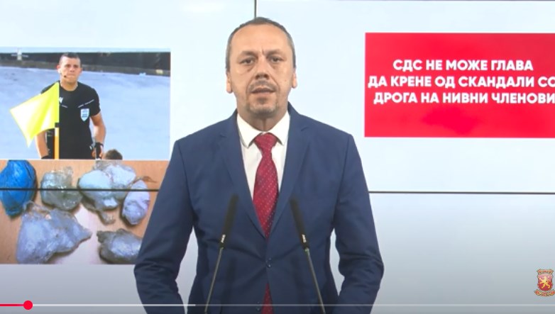 ТРЕТ СЛУЧАЈ ВО СДС: По Фрчкоски и Стојков, дали Филипче ќе го штити и Слаѓан Марковски, фатен со кокаин и кеш, прашува Петрушевски