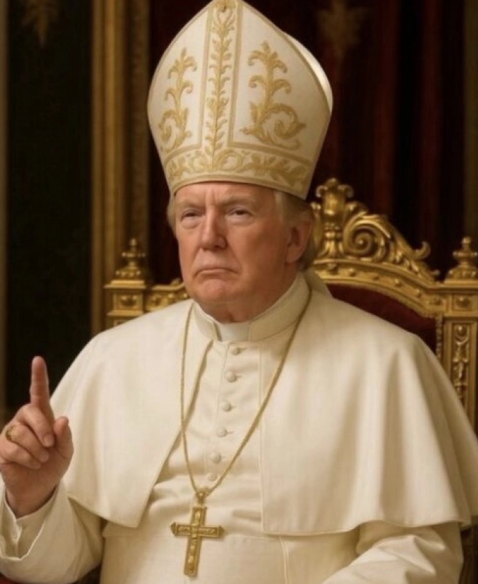 БИСКУПОТ ПАПРОКИ: Трамп јавно да се извини за објавувањето на слика од себе како следниот папа, тоа е длабоко навредливо за католиците