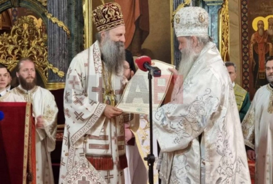 ПАТРИЈАРХОТ ПОРФИРИЈ: Историски, епархиите на територија на Македонија и припаѓале на СПЦ само од 1920 до 1967 г.