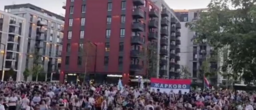 Протест пред Палатата на правдата во Белград, протести и низ населби во градот поради апсење студенти