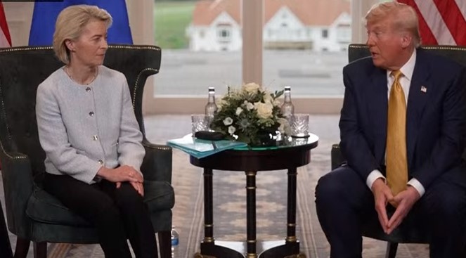 Фон дер Лајен на средба со Трамп во обид за договор околу царините