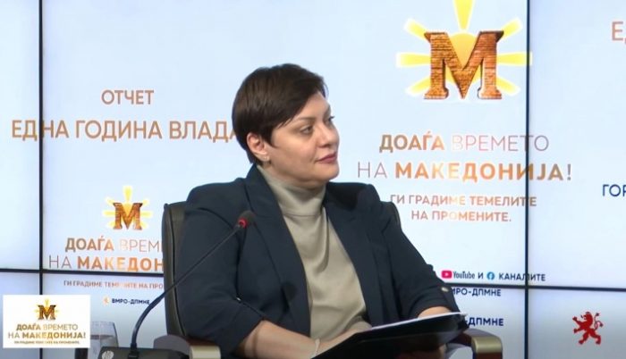 ДИМИТРИЕСКА-КОЧОСКА: Просечниот раст на БДП 7 години со СДСМ на власт беше 1,6 отсто, ние за една година го качивме над 3 отсто