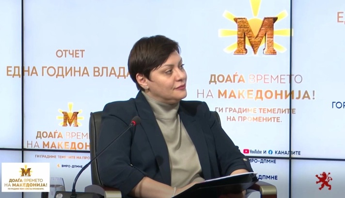 ДИМИТРИЕСКА-КОЧОСКА: Просечниот раст на БДП 7 години со СДСМ на власт беше 1,6 отсто, ние за една година го качивме над 3 отсто