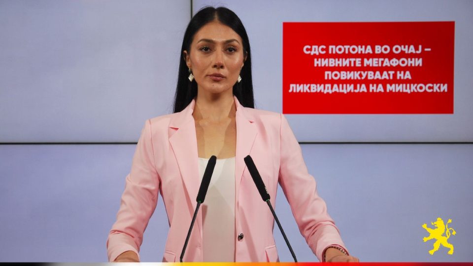 АНДОНОВСКА: Не е хумор туку очај на потонатата СДС кога мегафоните, како Тричкоски, повикуваат на „распарчување на Христијан“