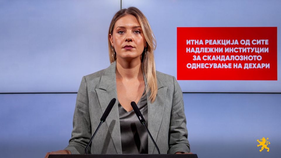МИТЕВА: Молкот е форма на одобрување, бараме итна реакција од сите надлежни институции за скандалозното однесување на Дехари