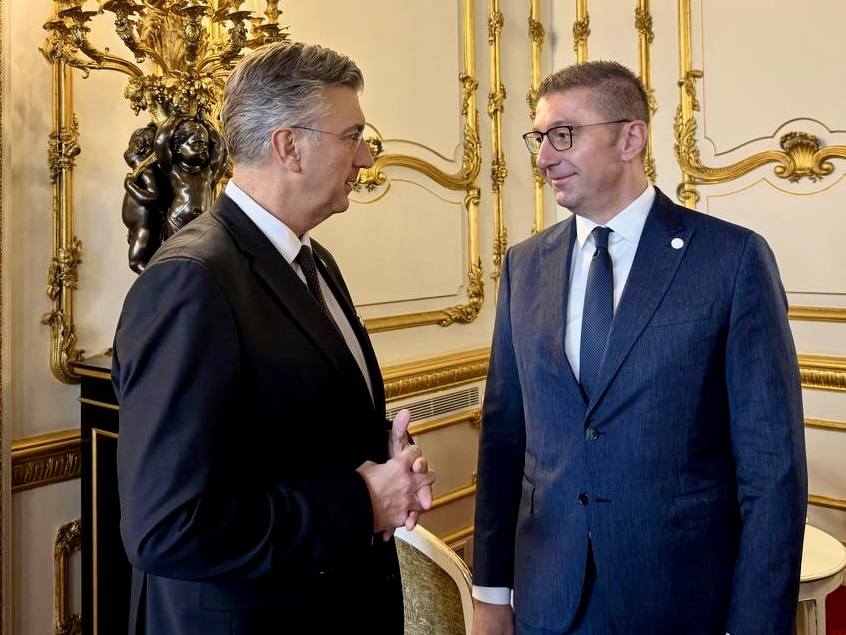 Мицкоски на средба со хрватскиот колега Андреј Пленковиќ