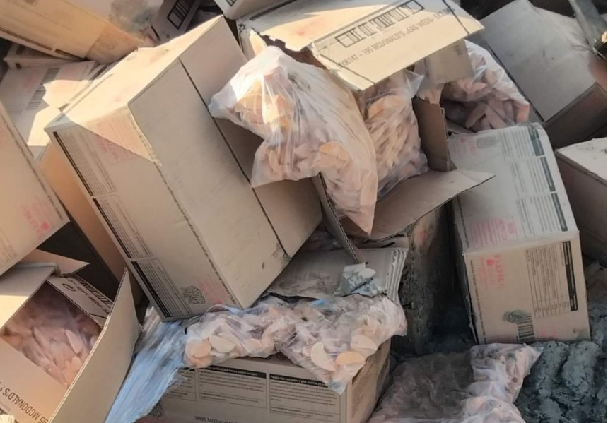 УВОЗ НА ХРАНА ЗА ВО ДЕПОНИЈА: 20,5 тони замрзнат помфрит со поминат рок од Холандија оди во Дрисла наместо во нашите стомаци