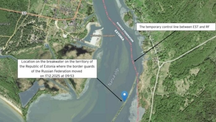 РУСКИ ГРАНИЧАРИ ПРОШЕТАЛЕ ВО ЕУ: Дошле со ховеркрафт во Естонија, се движеле пеш долж реката Нарва, а потоа се вратиле назад во Русија