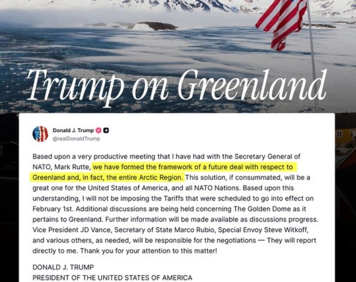 ТРАМП: Нема да воведам царини поради Гренланд