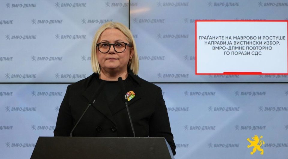 СТОЈАНОСКА: Наместо развој националистичката реторика остави долгови, раскопани улици и хаос, и за Македонците и за Албанците