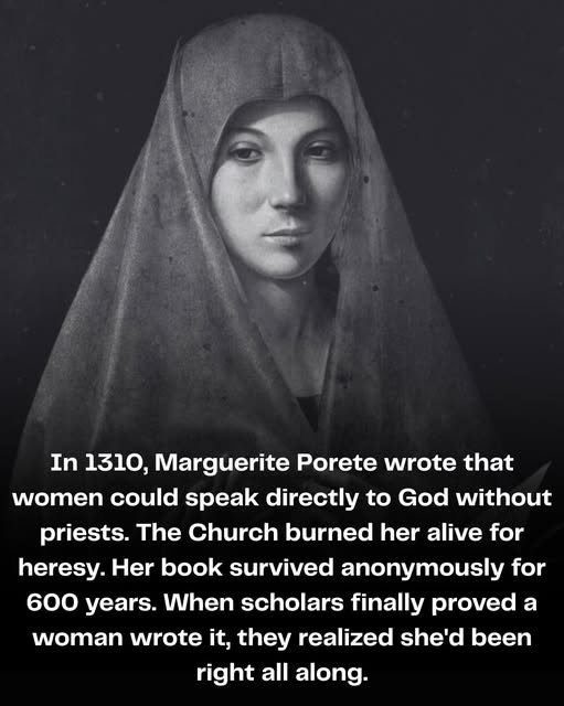 НЕЈЗИНАТА КНИГА ПРЕЖИВЕАЛА: Маргарет Порет била запалена во 1310 г. зашто проповедела дека жените можат директно да комуницираат со Бог