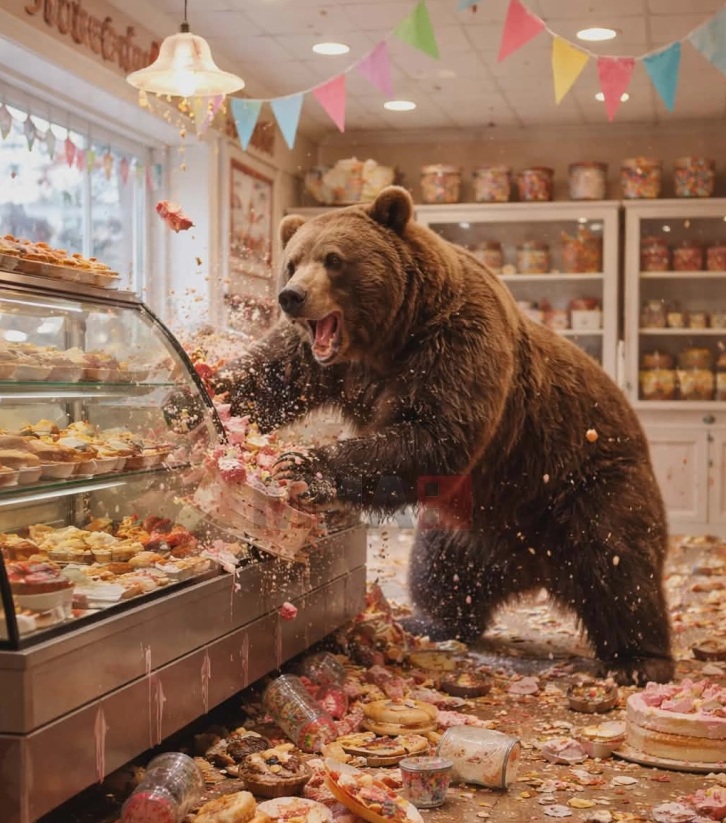 МЕЧКА КРИМИНАЛЕЦ: По четврти пат влегува и ја ограбува слаткарницата Глејдс Хоуммејд Кендис во туристичкиот град Гатлинберг