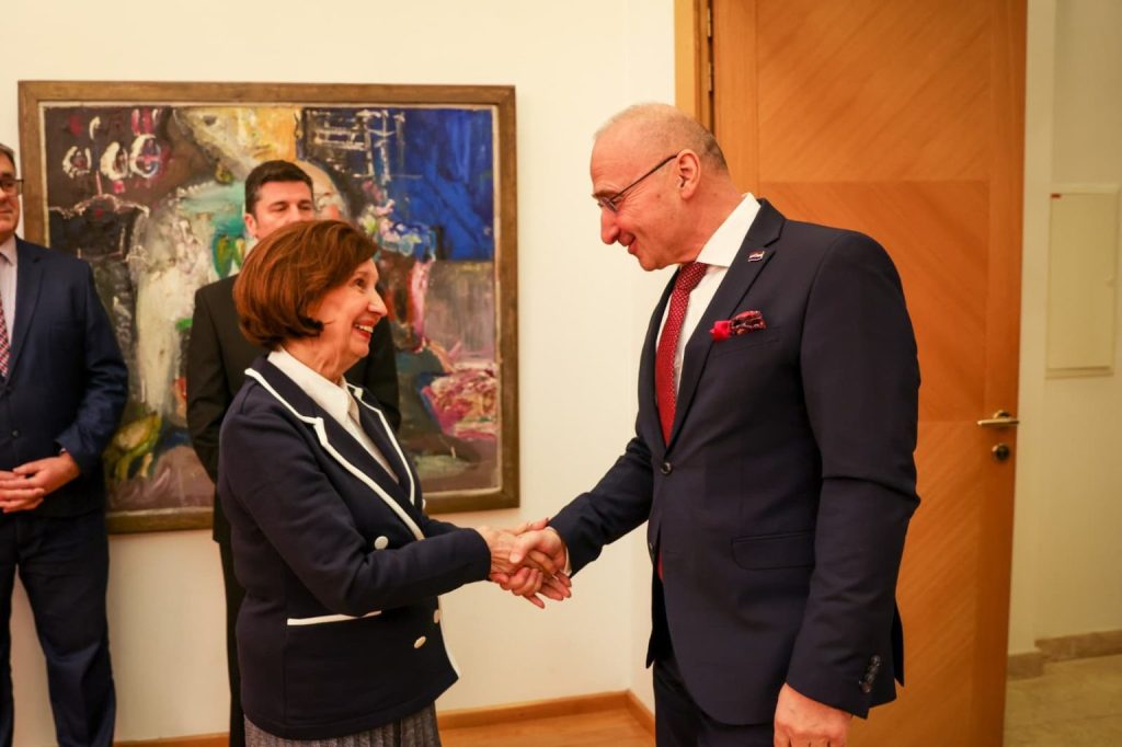 Средба на Сиљановска-Давкова со Гордан Грлиќ Радман, МНР на Хрватска