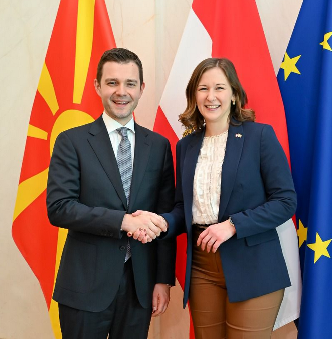 ТИМЧО МУЦУНСКИ – КЛАУДИЈА БАУЕР: Проширувањето на ЕУ е геополитичка неопходност за стабилност и безбедност