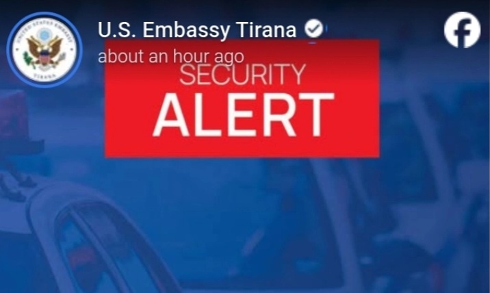 ТРЕВОГА ОД АМБАСАДАТА НА САД: Во Албанија групи поврзани со Иран може да нападнат субјекти во врска со САД во хотели, клубови, трговски центри и др.