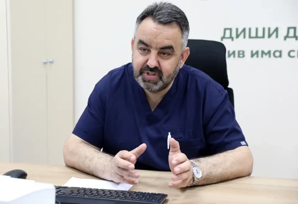 Д-Р ЏИКОВСКИ: Не постои безбедно ниво на пушење, на Торакалната клиника годишно има oд 600 до 700 пациенти со рак на белите дробови