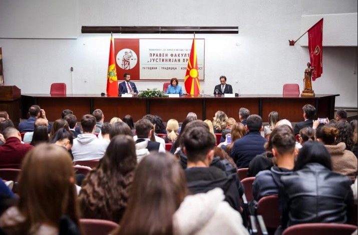 СИЉАНОВСКА И МИЛАТОВИЌ ОДРЖАА ПРЕДАВАЊЕ: Евроинтегративниот процес на Западен Балкан низ црногорска и македонска призма