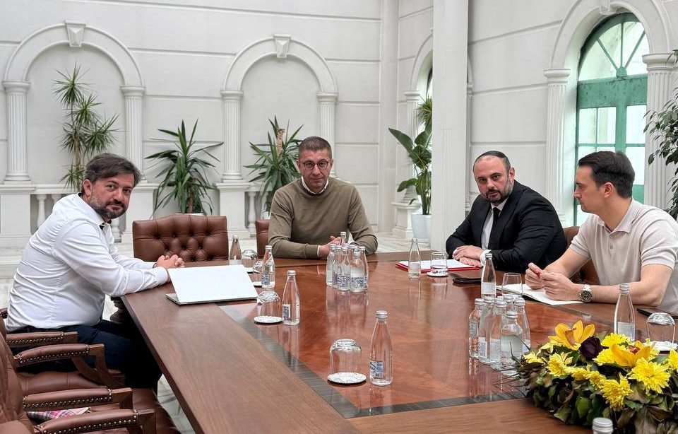 Мицкоски и Ѓорѓиевски на средба во Владата за проекти на Град Скопје