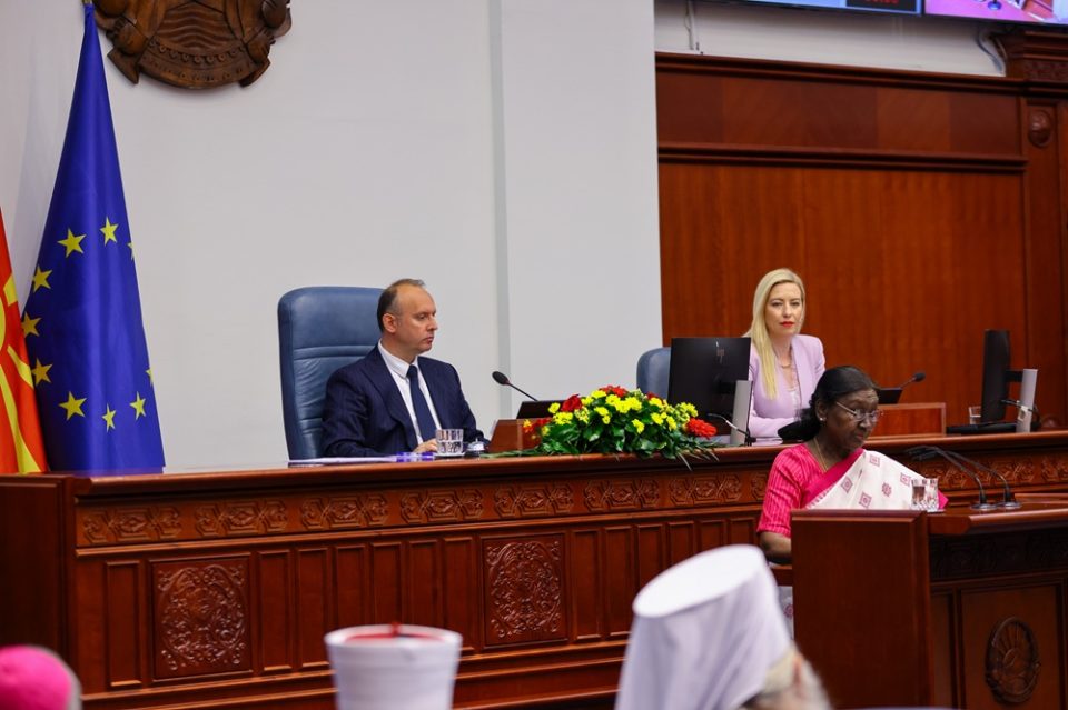 Претседателката на Република Индија се обрати во Собранието
