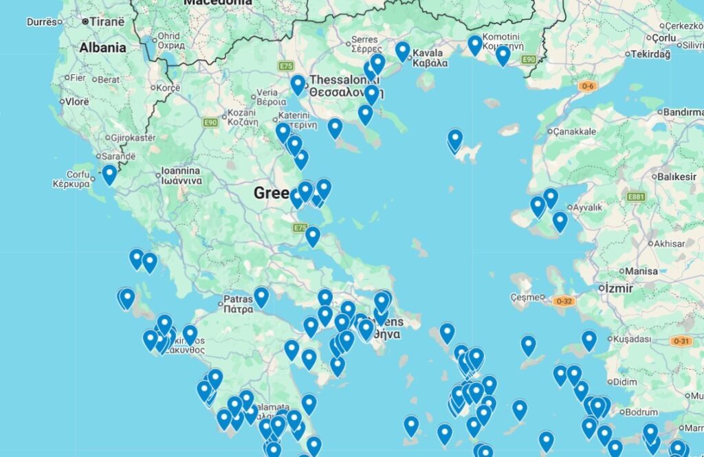 МАПА КАДЕ ЈА ИМА РИБАТА ЗАЈАК ВО ГРЦИЈА: Опасната риба ја има речиси низ целото Егејско, но и во повеќе делови од Јонското Море