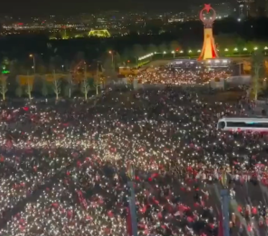 На митинг пред 100.000 луѓе во Анкара, Ердоган ја објави програмата на АКП до 2053 и 2071 година