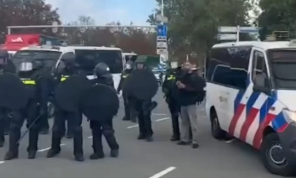Неколку лица се уапсени на протестите во Хаг поради пресудите против водачите на ОВК