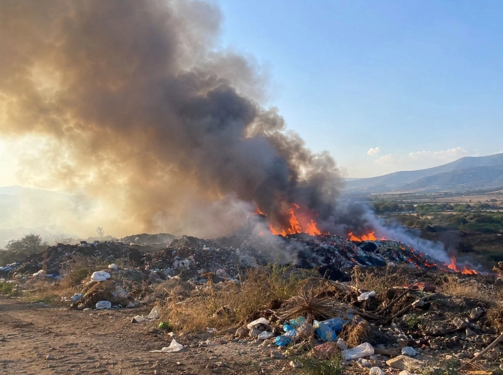 Гори депонијата во село Еднокуќево, чадот се чувствува и во околината на Струмица