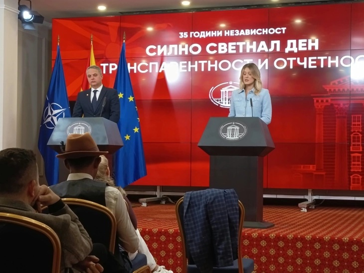 МИТЕВА: За прославата на 35 години независност на Македонија 18 настани во 13 градови, вкупно потрошени 340,5 милиони денари