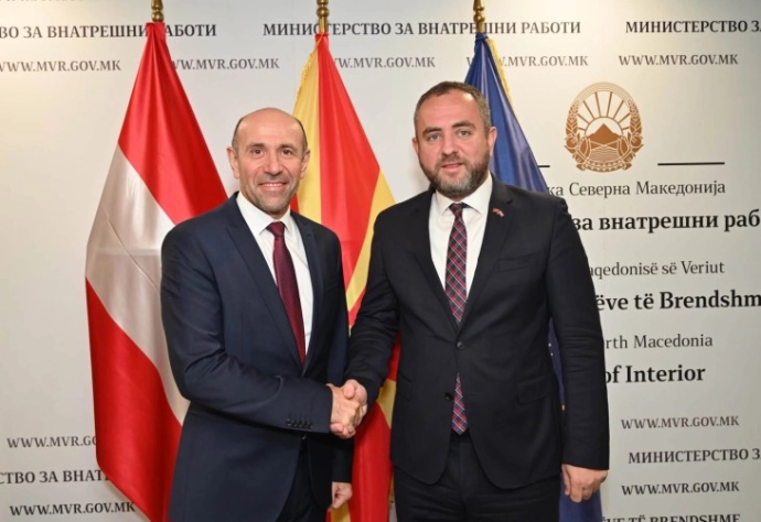 Тошковски и Руф ја потврдија заложбата за продлабочување на македонско-австриската полициска соработка